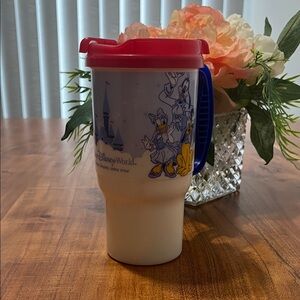 🌟 Vintage Disney World Souvenir Cup – Donald & Goofy Magic!